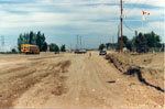 Road construction, Milton