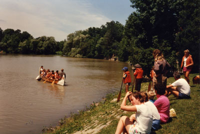 Dominion Day celebrations.  Mill Pond.  Milton, Ont.