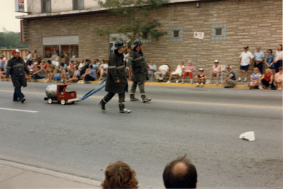 Parade for Provincial Firemen's Convention, Main St., Milton