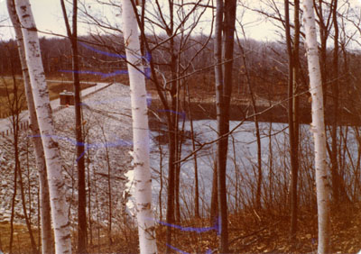 Hilton Dam and pump house, Nassagaweya, Ont.