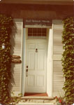 Front door of home of Jim and Marg Allsop, Nassagaweya Township.