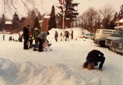 Winter Carnival.  Milton, Ontario.  1982