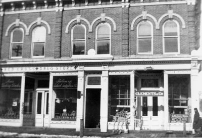 Red Cross Drug Store and Clements Hardware Store, Milton, Ont.