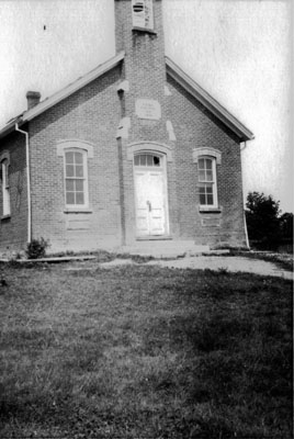 School House SS13, Nelson Township. Erected 1878.