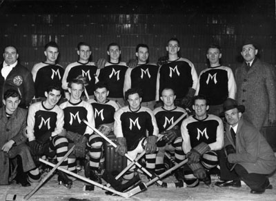 Milton Hockey Team.  Senior Champions, All Ontario (O.R.H.A.) 1941-1942