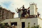 The Mill being demolished.  1990.