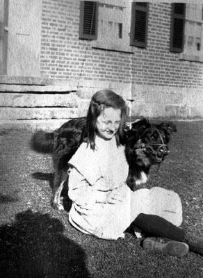 Girl with dog