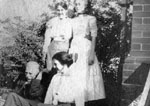 Family group of three women and a man