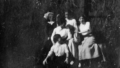 Five women seated