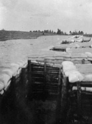 Trenches at Camp Borden