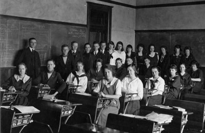 School class photograph.   Milton High School.