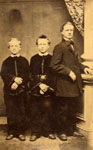 Sidney Rose Badgley, C. C. Badgley, Henry Badgley (left to right)