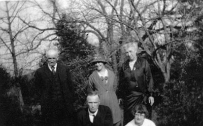 Fred and Gussie Willmott, Rev. and Mrs. Bole and Alma.