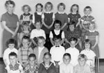 Kindergarten class photograph.  P.M. class, 1962-63