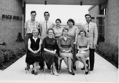 School Staff photograph.   W. I. Dick School.