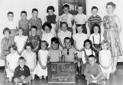 Kingergarten  class photograph.  W. I. Dick school