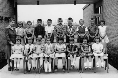 Kindergarten class photograph.   W. I. Dick School