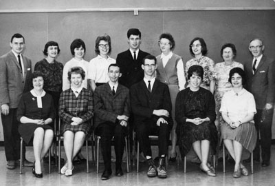 School Staff photograph.  J. M. Denyes School.  1965-66.