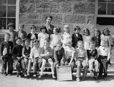 Kindergarten class photograph.  Bruce Street School