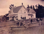 Family home of P. L. Robertson, Seneca, Haldimand County, 1880.