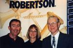 Bill Weston, his wife, and his father Ted Weston. Book launch - "P. L. Inventor of the Robertson Screw"
