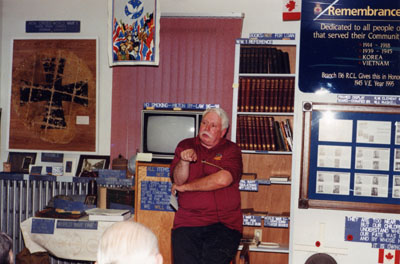 Rick Ruggles, guest speaker on 'The Military History of Halton'.