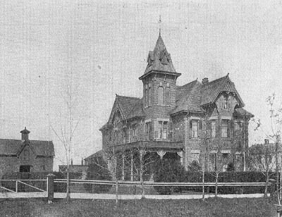 Residence of C. J. Lewis. Proprietor of Toronto Pressed Brick Co's Works, Milton.