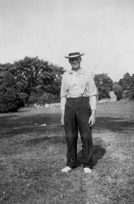 Man in straw hat