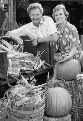 Bert and Laurie Andrews. Andrews Scenic Acres fruit farm