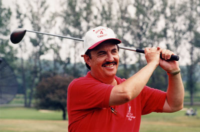 Mike Boughton.  Barber, Organizer of the &quot;Golfing for Cancer&quot; Tournament