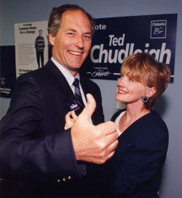 Ted Chudleigh, MPP, and his wife Tonia Chudleigh.