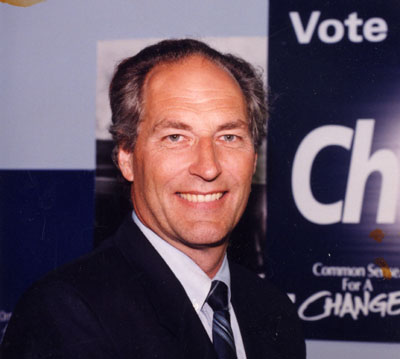 Ted Chudleigh, MPP for Halton. Progressive Conservative Party.  1995-