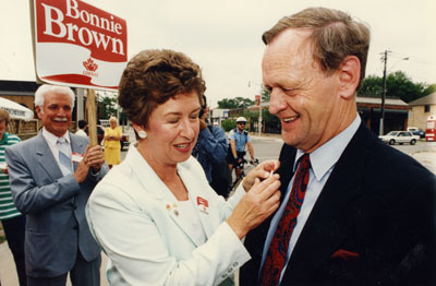 Bonnie Brown and Jean Chretien