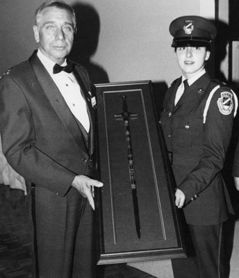 Chief WI James Harding with HRPS sword