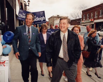 Mike Harris with Ted Chudleigh