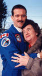 Chris Hadfield and his mother, Eleanor