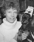 Linda Horner with dog