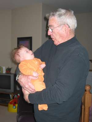 Clark Freeman and his grandfather