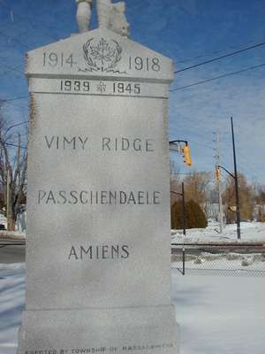 War Memorial at Haltonville, Nassagaweya