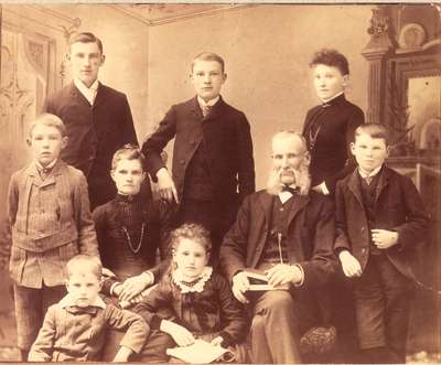 William and Drusilla (Bowbeer) Clements and their family
