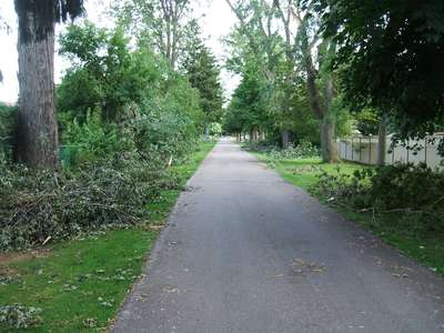 Prince Street leading into Evergreen Cemetery