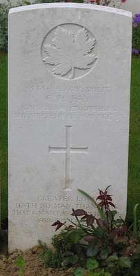 CWGC marker for the grave of Charles Henry Fay, 1883-1918