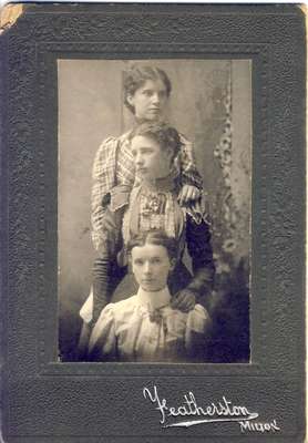 (top to bottom) Margaret McLaren, Isabel Peddie, Ella Moore (Peddie)