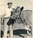 John McNabb with prize cow