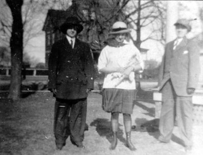 Group of three in fancy dress