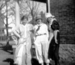 Group of three in fancy dress