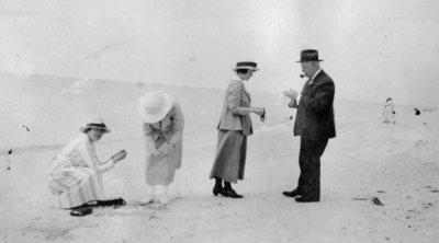 Family on the beach