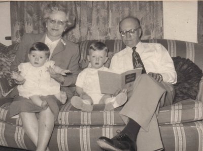 Annie Dell Dawson and George Dawson with their grandchildren