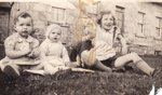 Betty, Helen and Ruth Peddie at the Farm