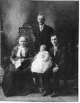 Isabella Bryans Armstrong, son William John Armstrong Sr., grandson William John Armstrong Jr., baby Elspeth (Elsie Christina Isabella) Armstrong